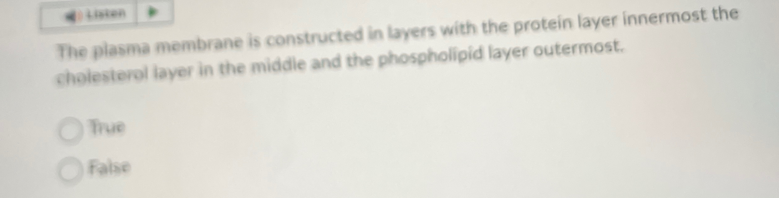 Solved The plasma membrane is constructed in layers with the | Chegg.com