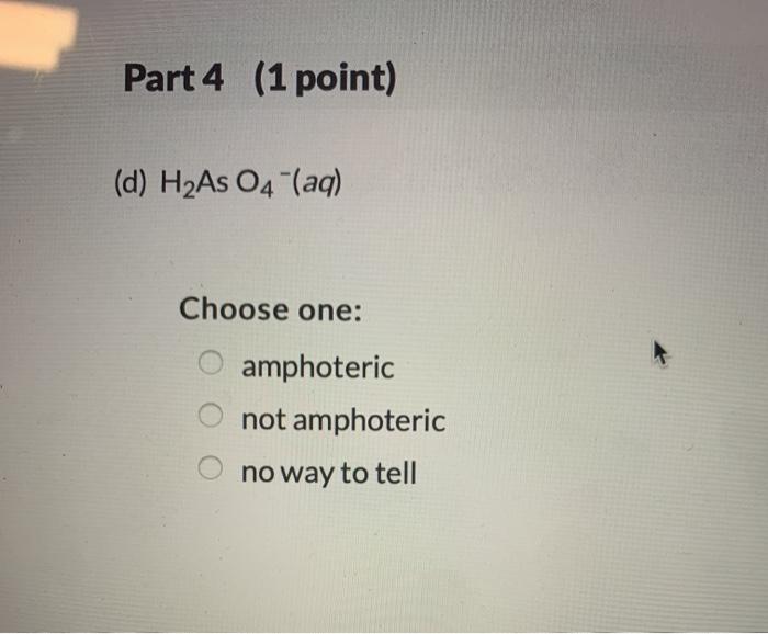 Solved Which of the following species are amphiprotic? 1st | Chegg.com