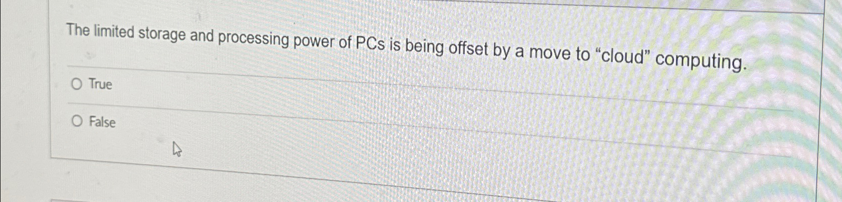 Solved The limited storage and processing power of PCs is | Chegg.com