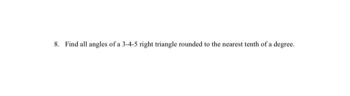angles of a 3 4 5 right triangle