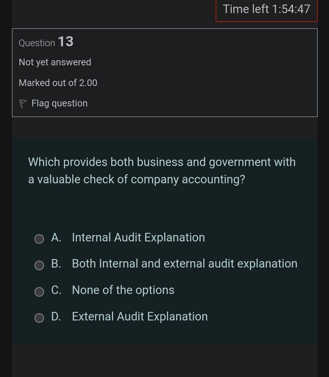 Solved Question 2 Not yet answered Marked out of 2.00 P Flag | Chegg.com