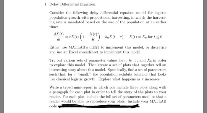 please help me with #1PLEASE USE THE MATLAB CODE and | Chegg.com