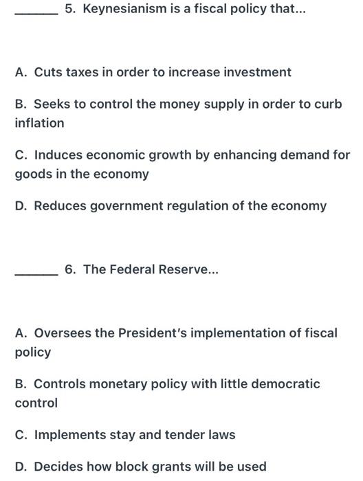Solved 1. Deindustrialization is a process whereby... A.