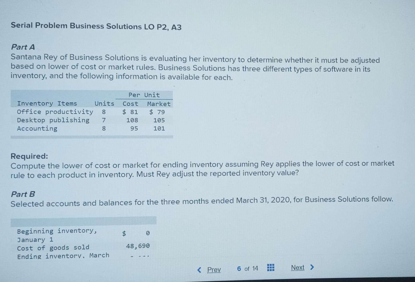 Solved Serial Problem Business Solutions LO P2, A3 Part A | Chegg.com