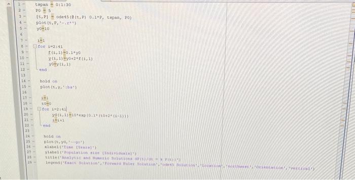 Solved Please do in MATLAB. I need this ASAP. Include a | Chegg.com
