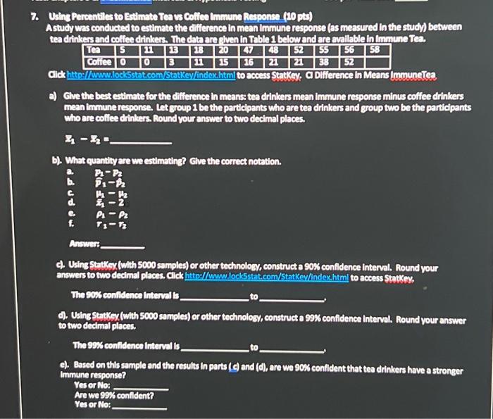 Solved Astudy was conducted to estimate the difference in | Chegg.com