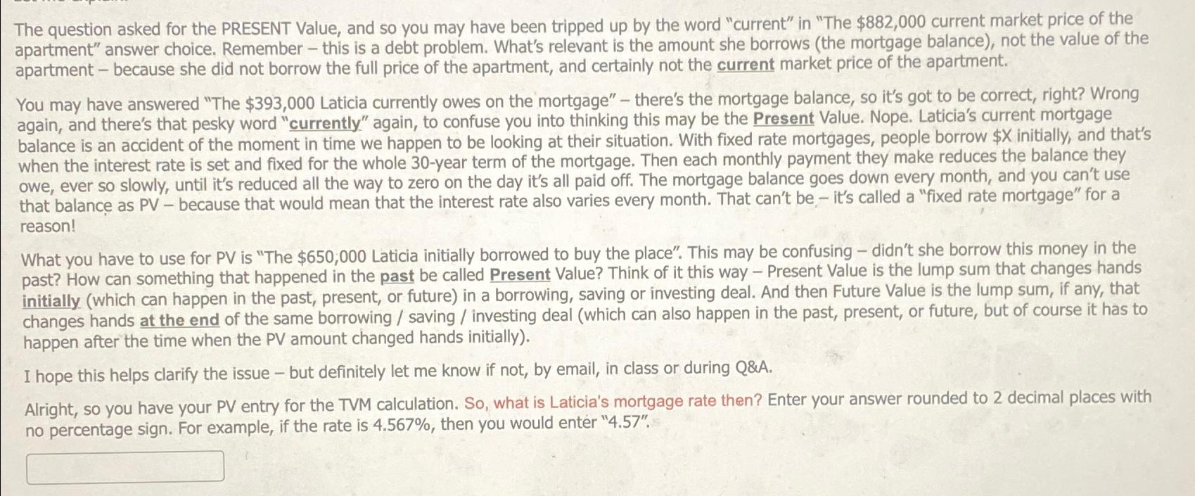 Solved The question asked for the PRESENT Value, and so you | Chegg.com