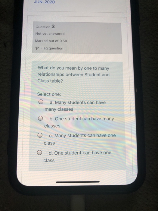 Solved JUN-2020 Question 3 Not yet answered Marked out of | Chegg.com