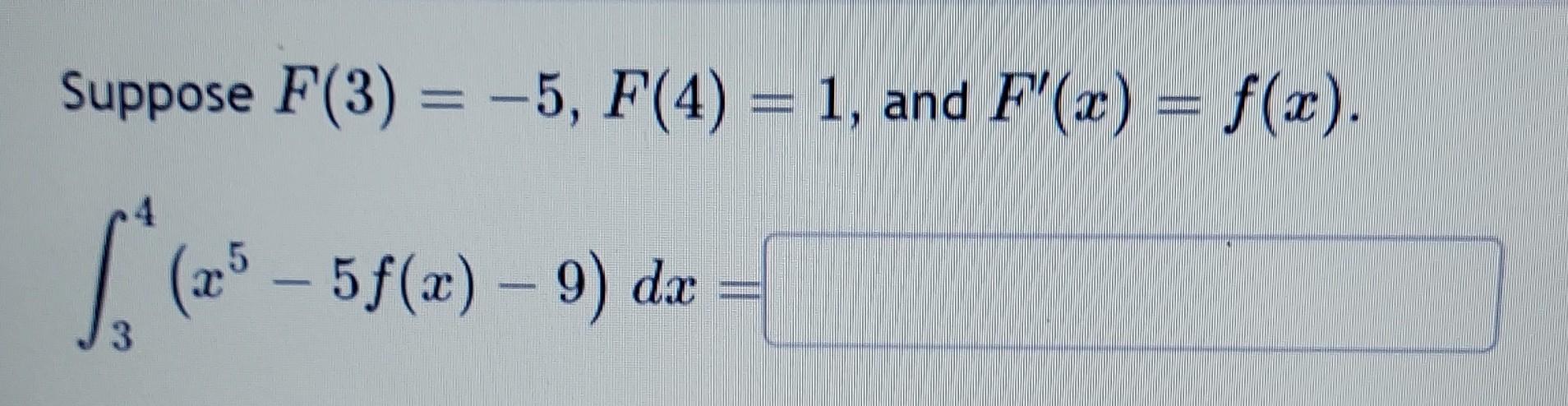 Solved Suppose F 3 5 F 4 1 And F X F X Chegg Solved Suppose F 3 5 F 4 1 And F X F X Chegg