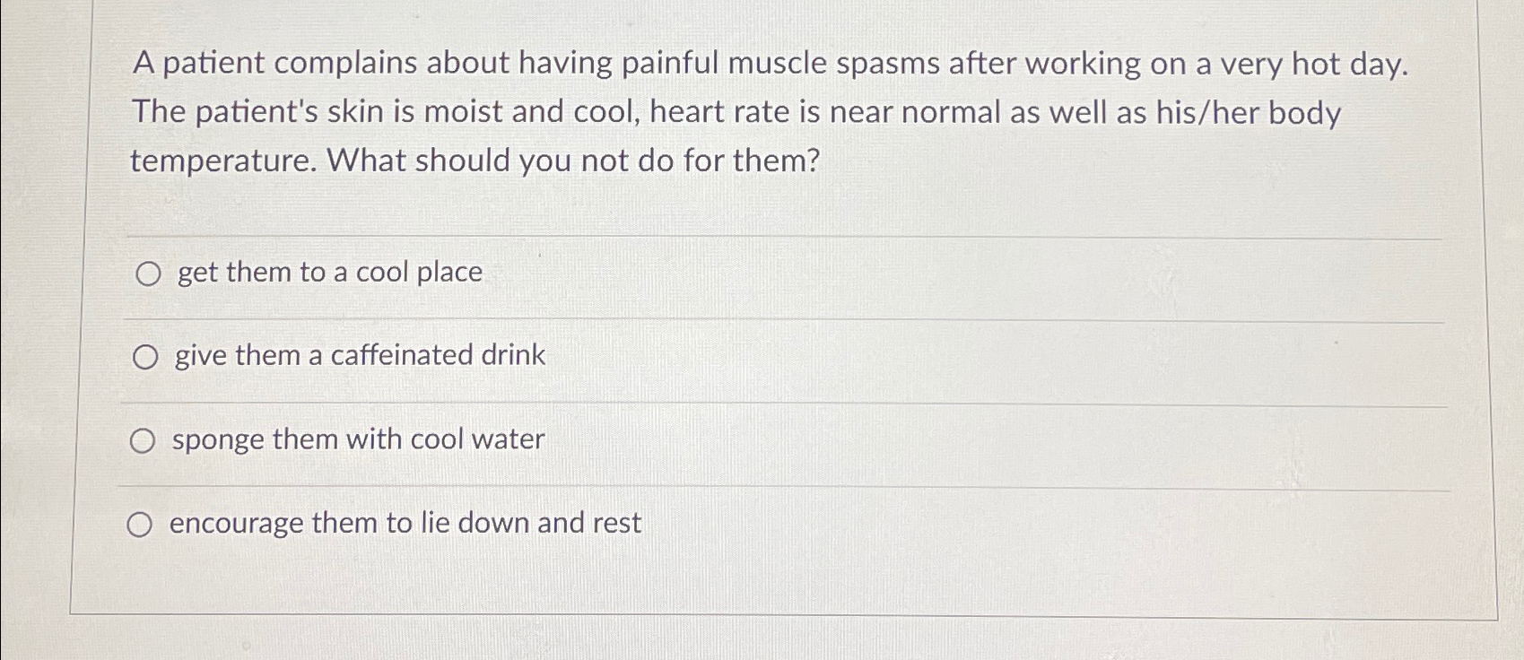 Solved A patient complains about having painful muscle | Chegg.com