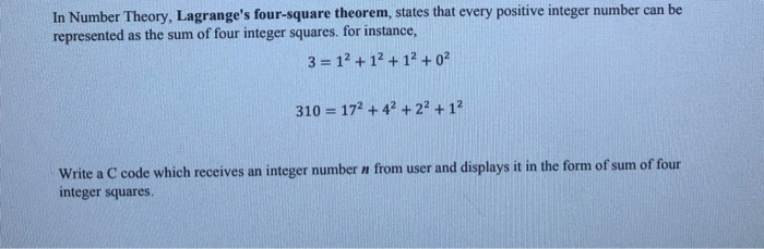 Lagrange's Four Square Theorem