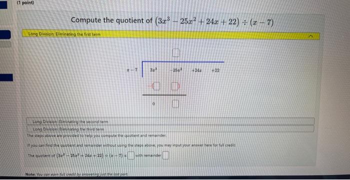 Solved Compute the quotient of (10x3+23x2−34x+28)÷(−2x−7) | Chegg.com