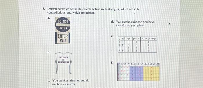 Solved Construct a truth table for each of the following | Chegg.com