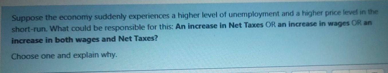 Solved Suppose the economy suddenly experiences a higher | Chegg.com