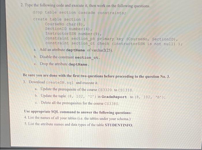sql assignment answers