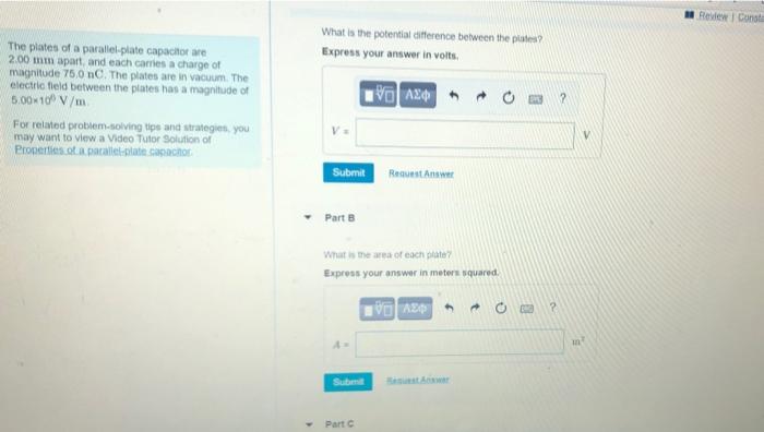 Solved Review Canal What is the potential difference between | Chegg.com