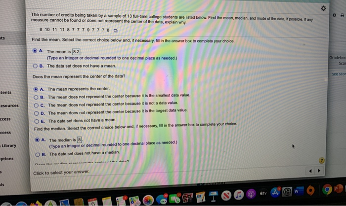 solved-the-number-of-credits-being-taken-by-a-sample-of-13-chegg