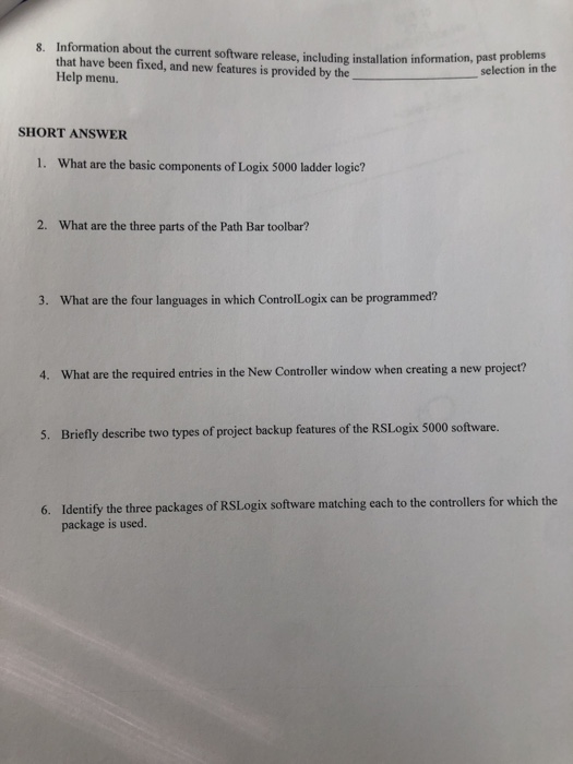 Solved COMPLETION 1. One way to program ladder instructions | Chegg.com