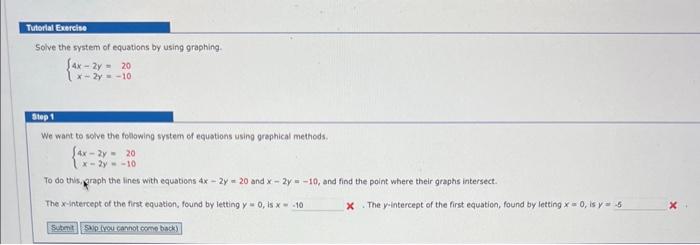 Solved Solve the system of equations by using graphing. | Chegg.com