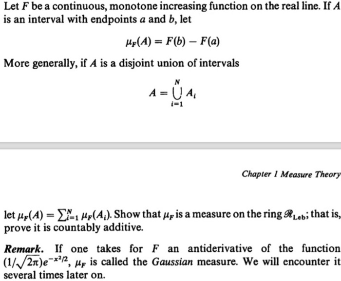Solved Let F be a continuous, monotone increasing function | Chegg.com