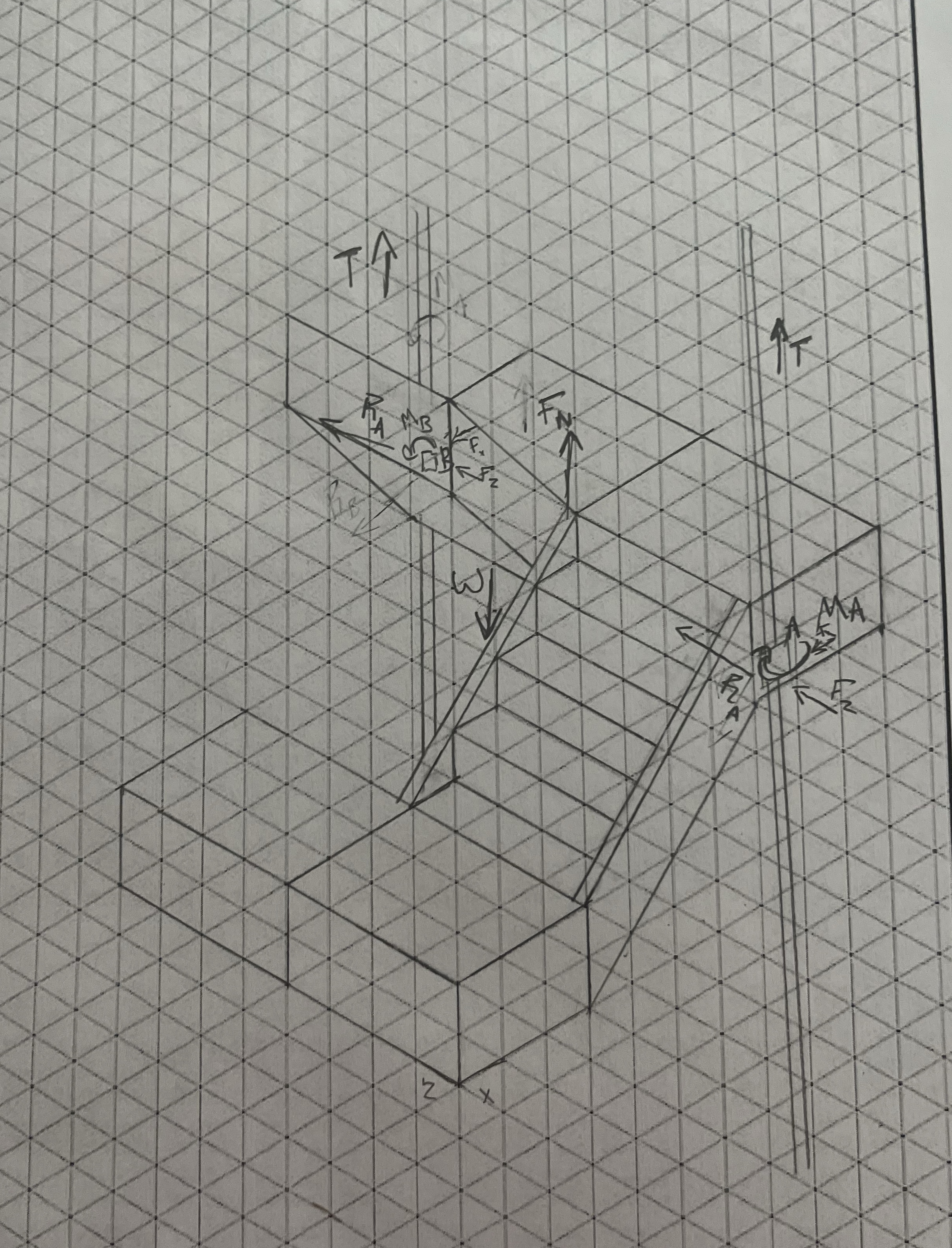 Can you solve this statics problem in terms of the