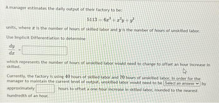 Solved A manager estimates the daily output of their factory | Chegg.com