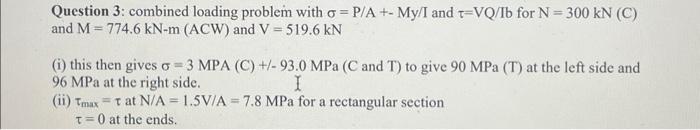 Solved Question 3: An inclined load is applied to a | Chegg.com