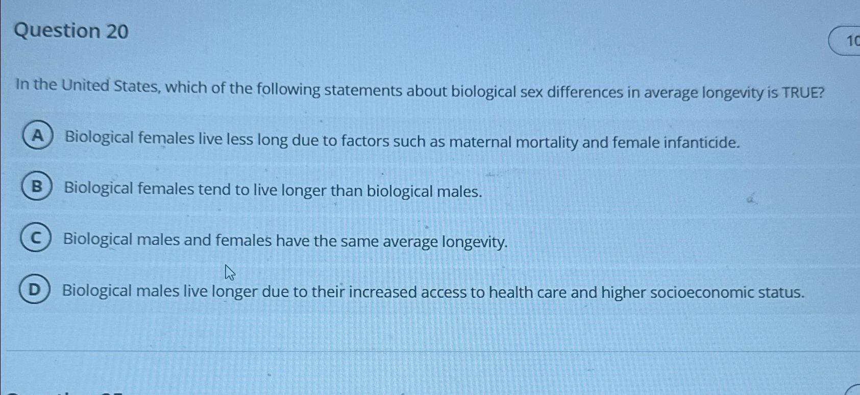 Solved Question 20In the United States, which of the | Chegg.com