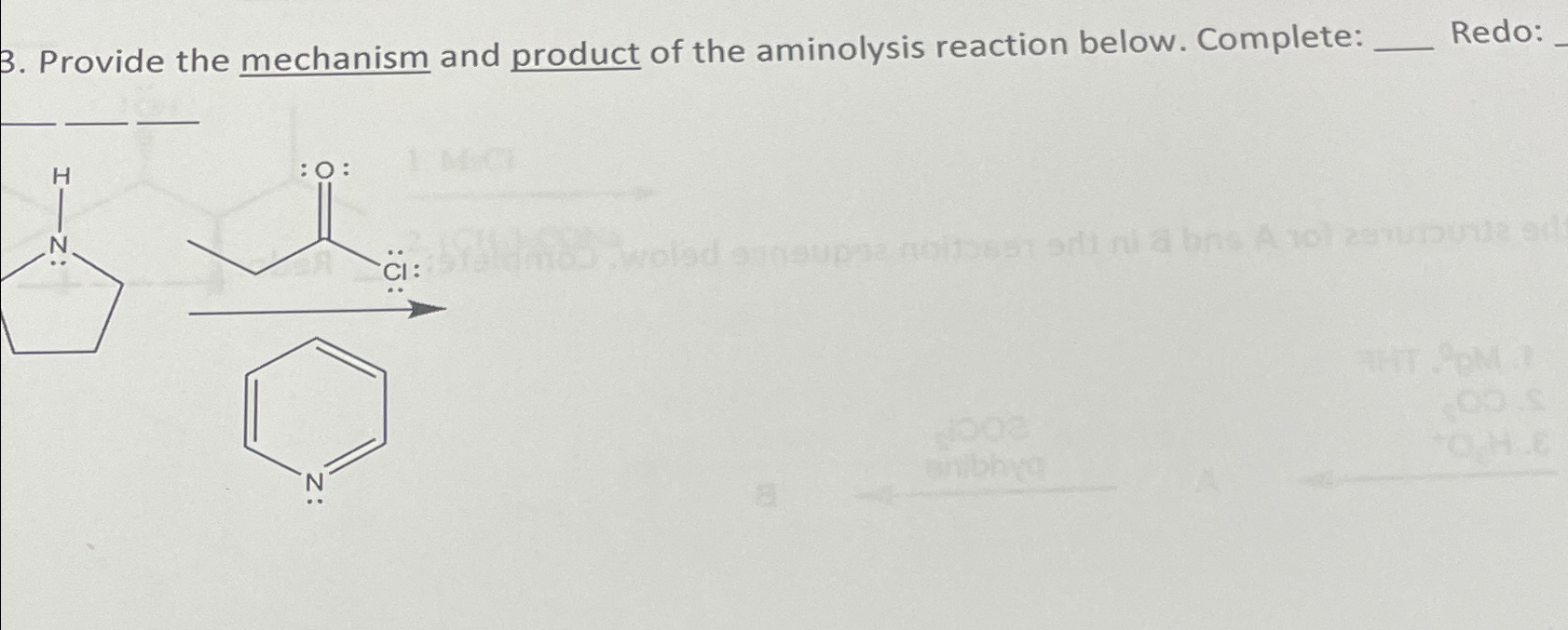 Solved Provide the mechanism and product of the aminolysis | Chegg.com