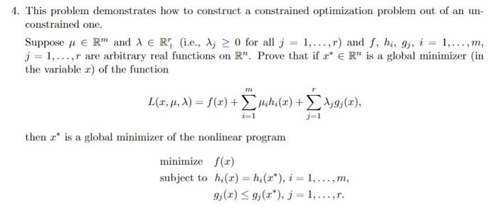 Solved 4. This problem demonstrates how to construct a | Chegg.com