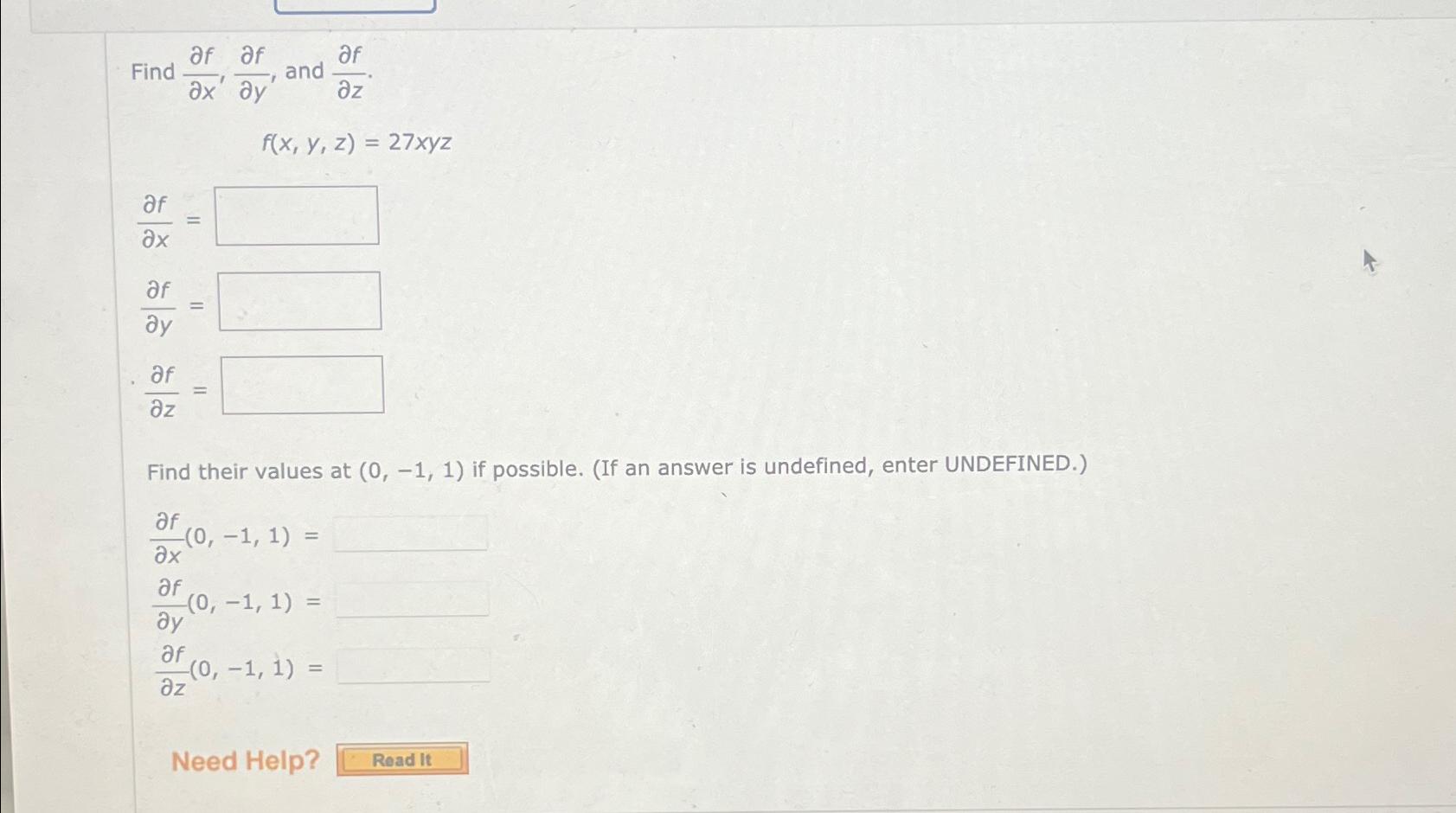 Solved Find delfdelx,delfdely, ﻿and | Chegg.com