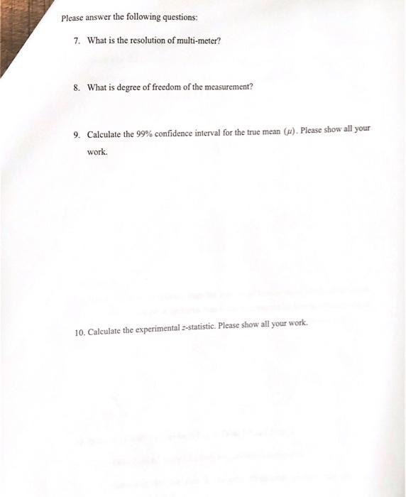 Solved 4.2 Large Sample Statistics Follow the steps given