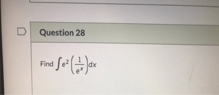 Solved Question 27 What is the first derivative of j(x) = ex | Chegg.com