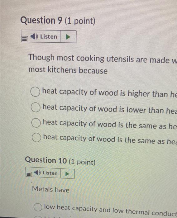 Solved Though most cooking utensils are made n most kitchens