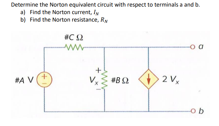 Solved Determine the Norton equivalent circuit with respect | Chegg.com