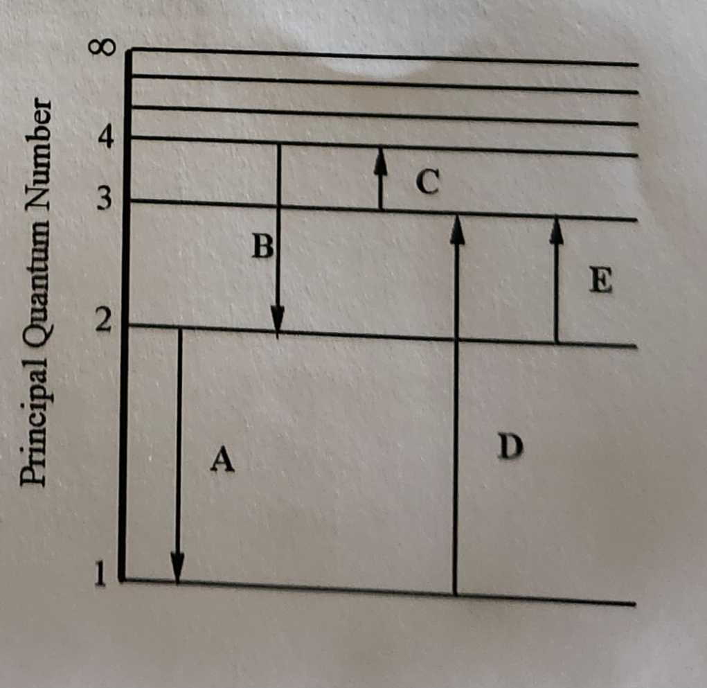 Solved The figure shows an approximate energy level diagram | Chegg.com