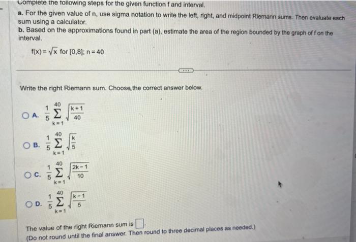 Solved Complete the following steps for the given function f | Chegg.com