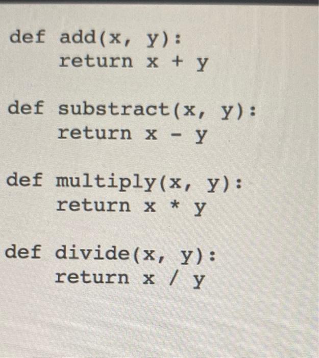 Solved Python Calculator 35 In This