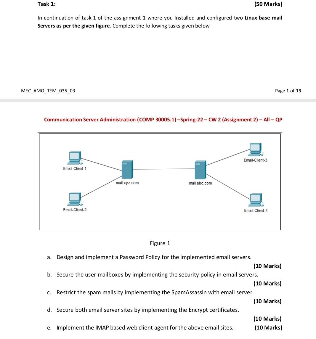 Solved Task 1: (50 Marks) In continuation of task 1 of the | Chegg.com