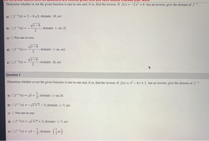 Solved Determine whether or not the given function is | Chegg.com