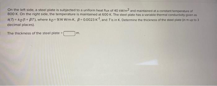 Solved On the left side, a steel plate is subjected to a | Chegg.com