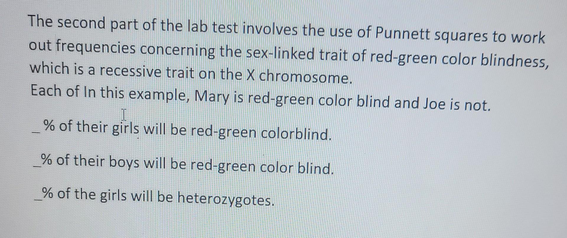 Solved The second part of the lab test involves the use of | Chegg.com