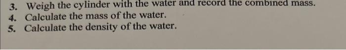 Solved Part E: Measuring the Density of a Liquid Mass of | Chegg.com