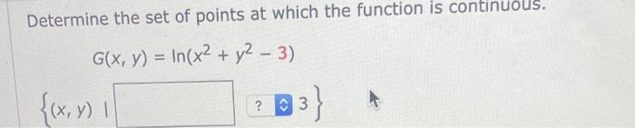 Solved Determine the set of points at which the function is | Chegg.com