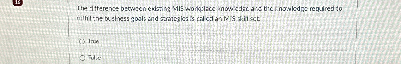 Solved The difference between existing MIS workplace | Chegg.com