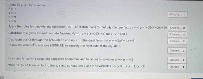 Solved Put the steps required to write a function equation | Chegg.com