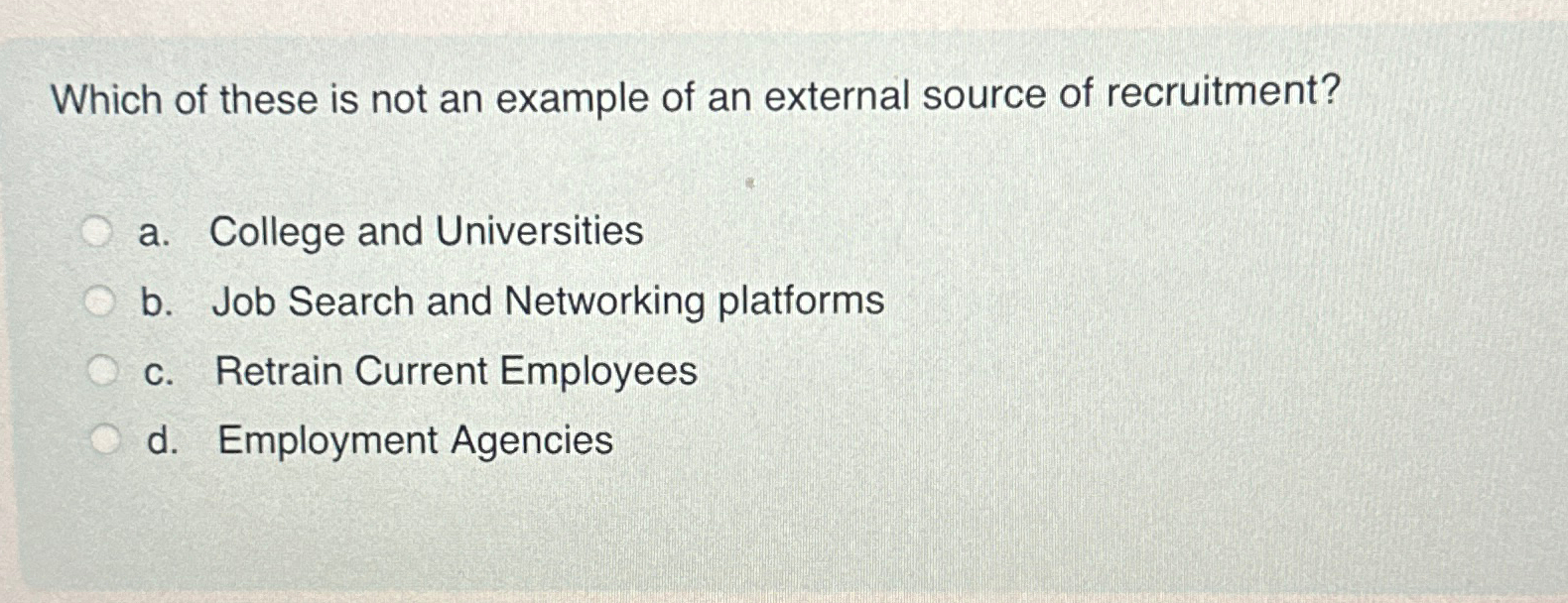 Solved Which of these is not an example of an external | Chegg.com