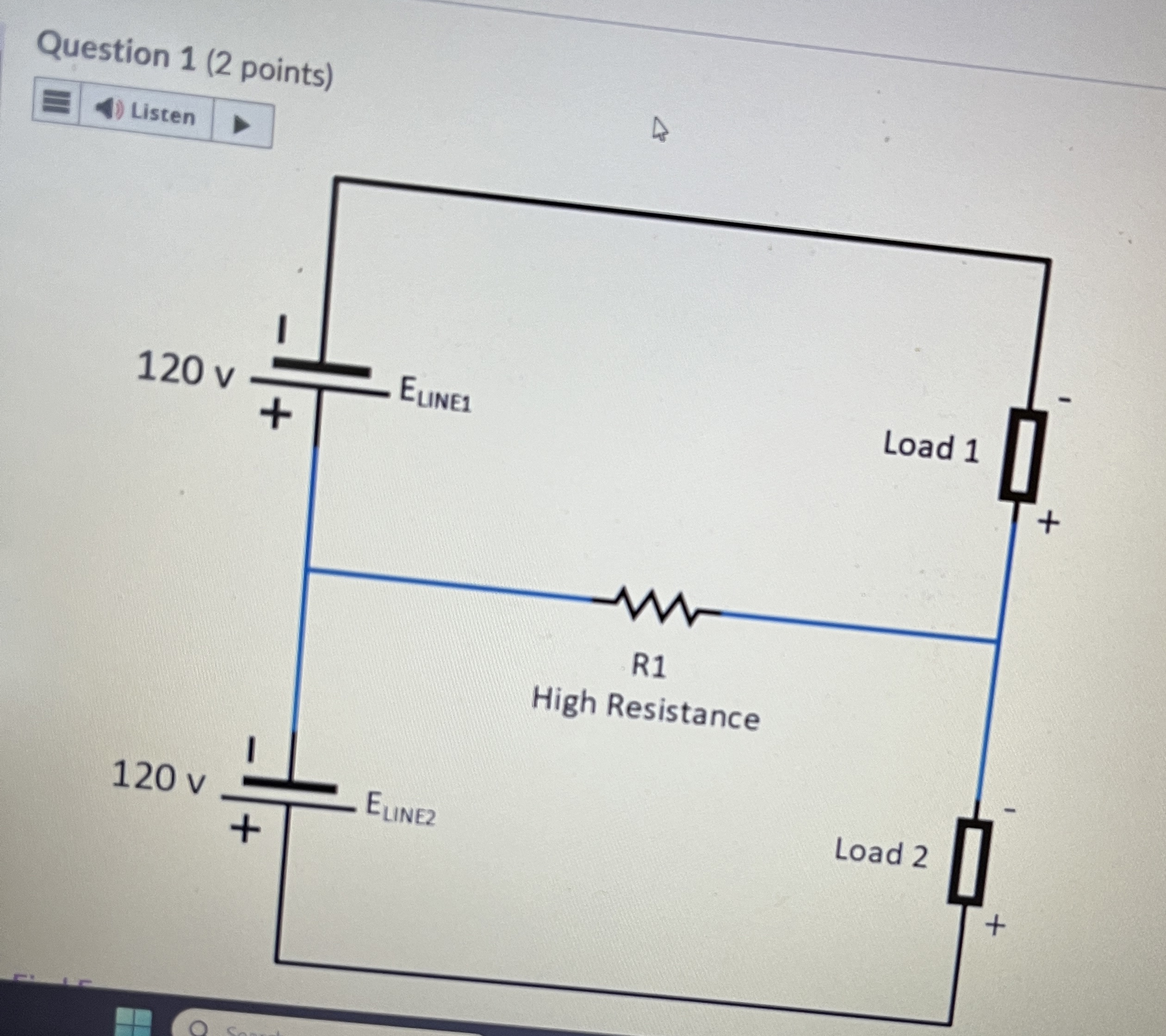 Solved Find E load2 ﻿where I load 1=4.2Amps, I load2=9.8 | Chegg.com