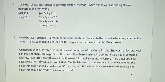 Solved 1 Solve The Following Lp Problem Graphically By 1534