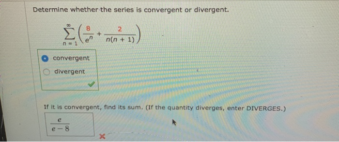 Solved Determine whether the series is covergent or | Chegg.com